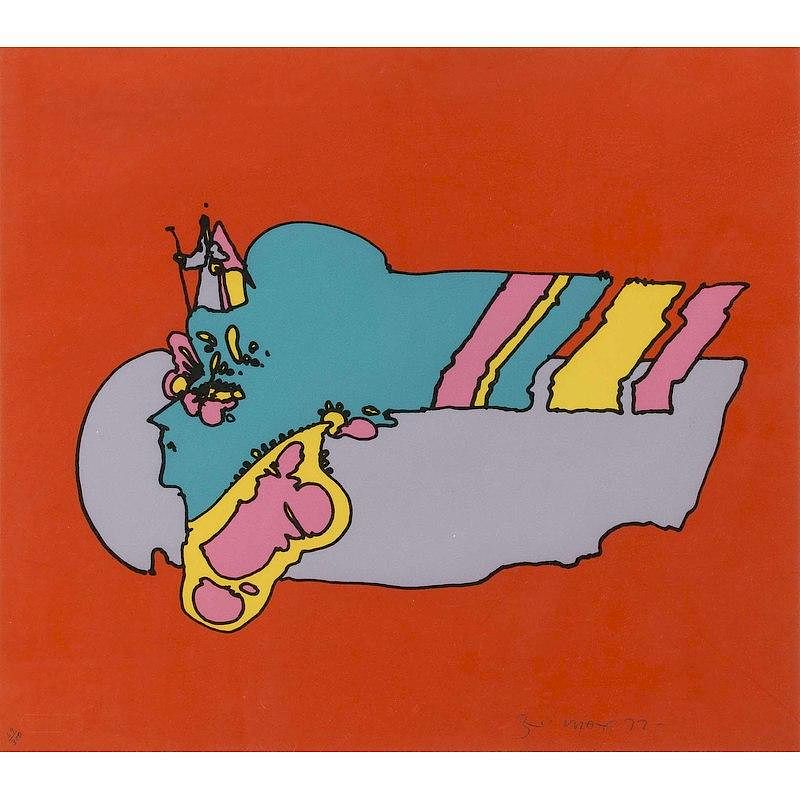 Appraisal: Peter Max Serigraph Witnessing from Above Framed Peter Max b