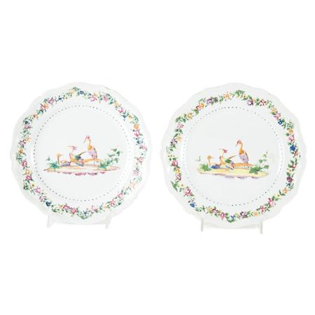 Appraisal: Pair of Chinese Export Cabinet Plates Estimate -