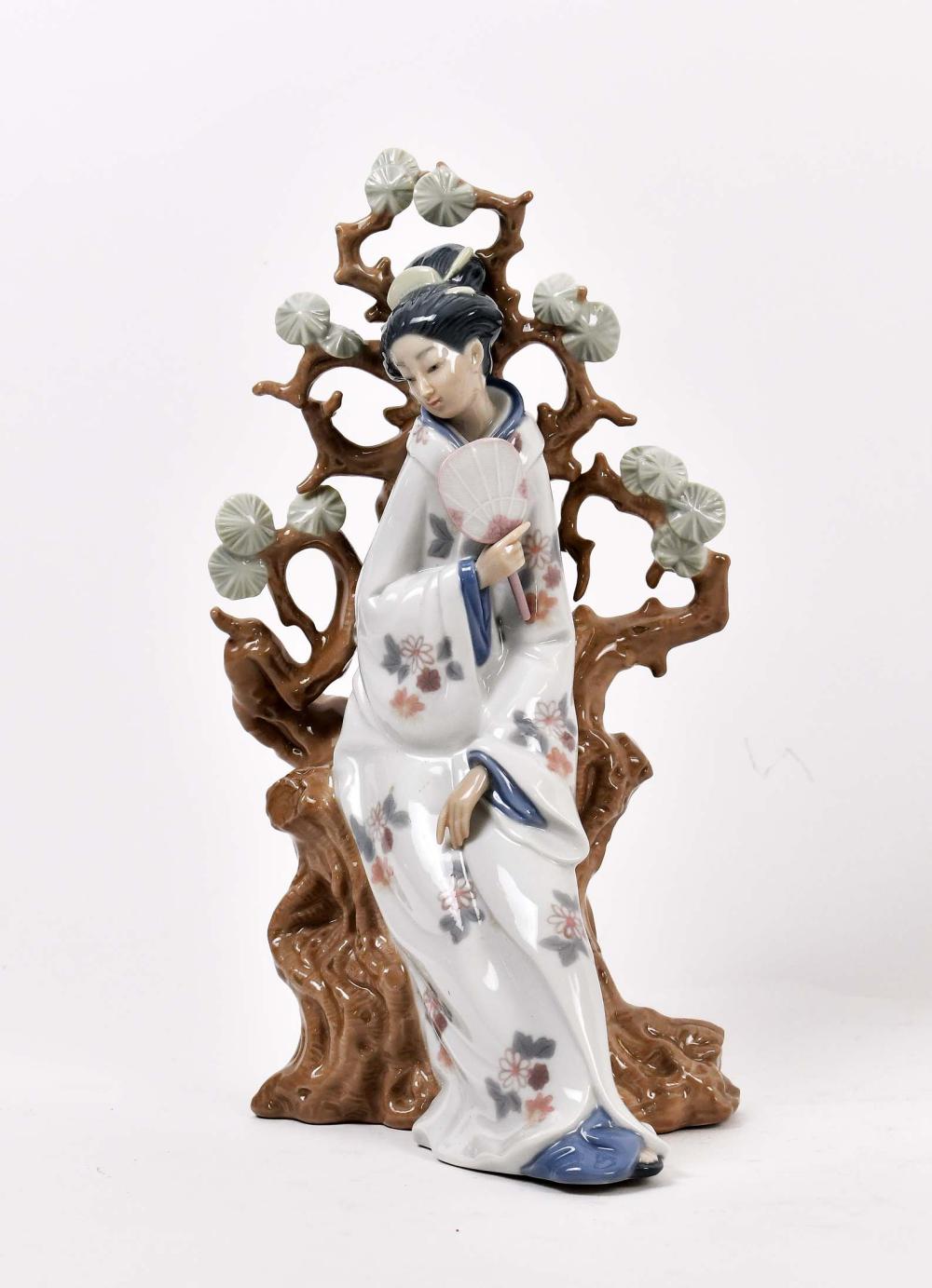 Appraisal: LLADRO GEISHAMarked on the underside numbered issued The elegant maiden