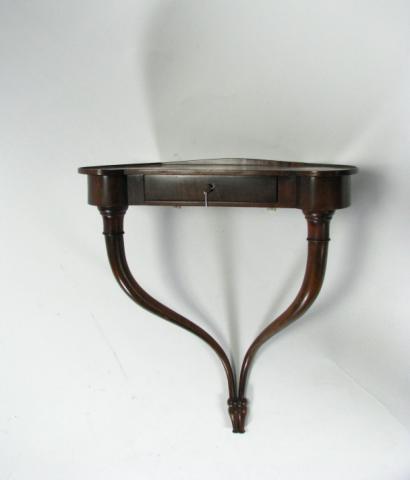 Appraisal: Antique English Wall Console with one drawer '' high ''