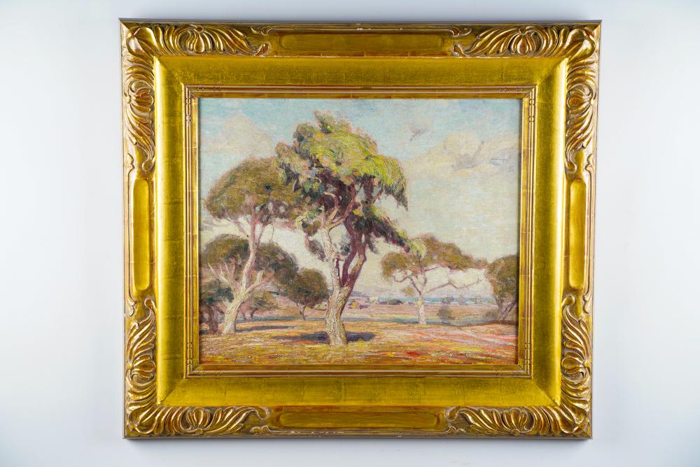 Appraisal: CLARK HOBART CALIFORNIA LANDSCAPEoil on canvas signed lower right image