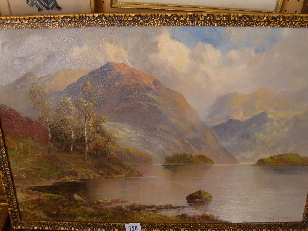 Appraisal: A late th century oil painting on canvas showing a