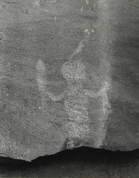 Appraisal: Laura Gilpin American - Petroglyph on Rock Face Navaho Dam