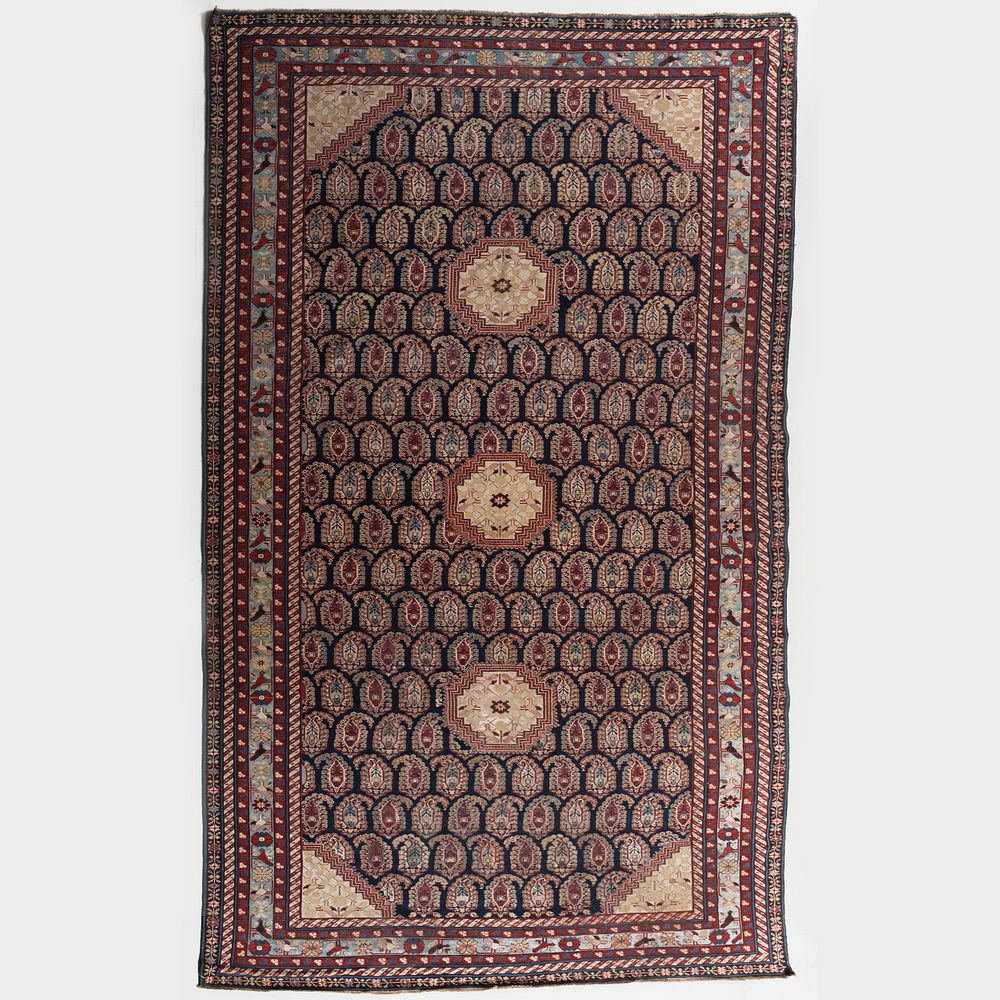 Appraisal: Caucasian Baku Ghila Gallery Carpet ft in x ft in