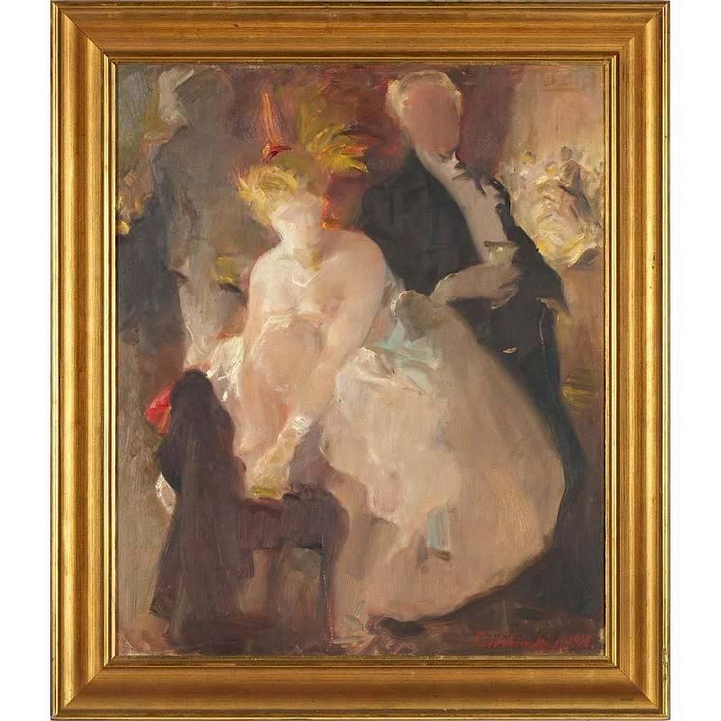 Appraisal: Jan Czedekowski Austrian - Portrait Study oil on board signed