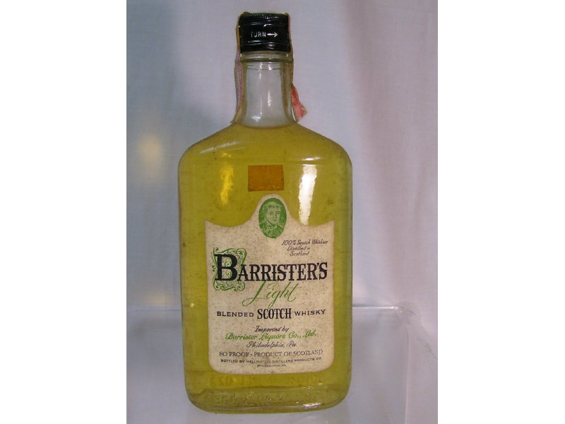 Appraisal: Barrister's Blended Scotch Whisky - ml bottle Sealed bottle By