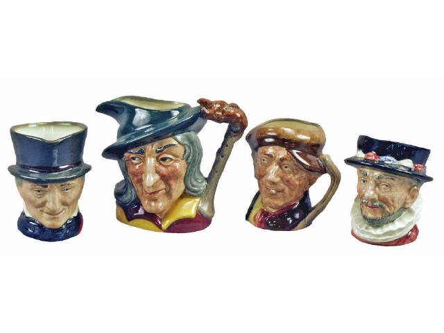 Appraisal: Collection of Royal Doulton character mugs including the Beefeater John