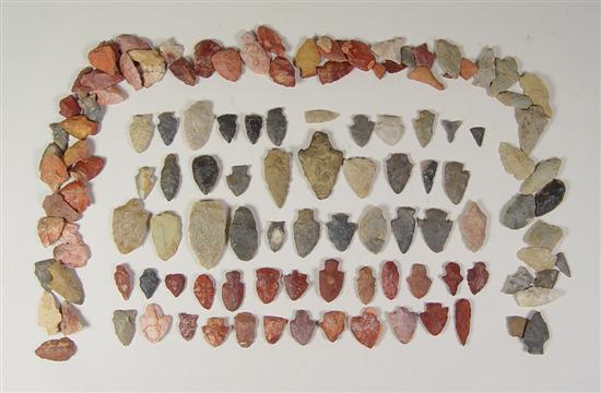 Appraisal: Tennessee Kentucky Indian Points points and fragments collected in Tennessee