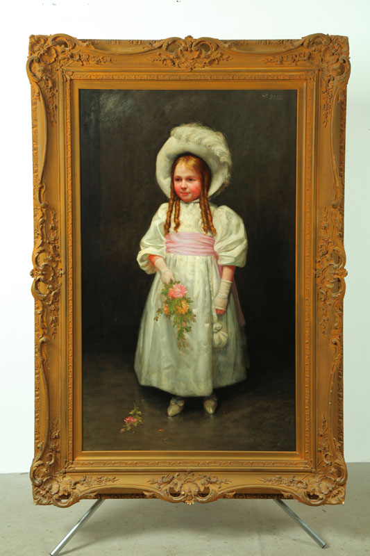 Appraisal: PORTRAIT OF A YOUNG GIRL ATTRIBUTED TO WILLIAM BARR SCOTLAND