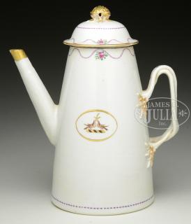 Appraisal: CHINESE EXPORT LIGHTHOUSE FORM COFFEE POT Early th century China