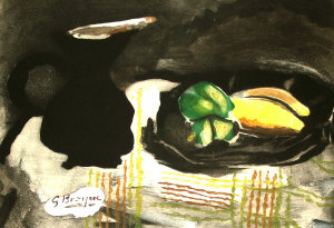 Appraisal: After Georges Braque - - ''Pichet Noir et Citrons'' lithograph