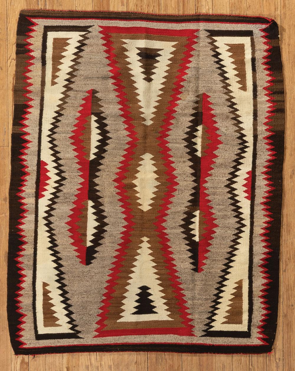 Appraisal: Vintage Navajo Saddle Blanket c s ft in x ft