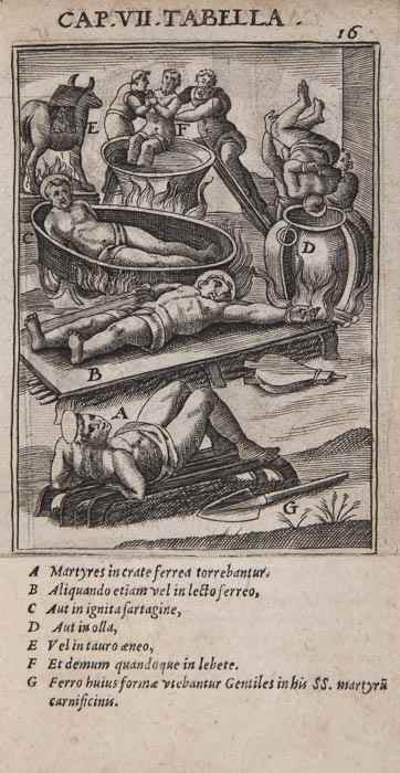 Appraisal: Gallonio Antonio De SS Martyrum Cruciatibus engraved pictorial title and