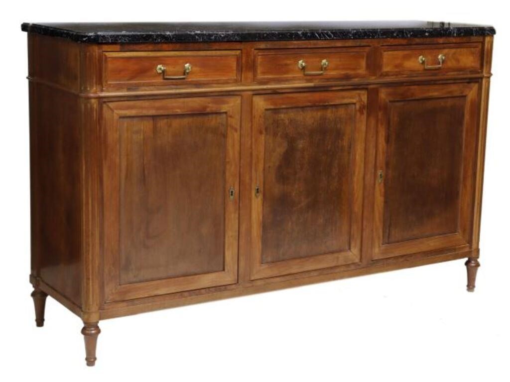 Appraisal: French Louis XVI style mahogany sideboard early th c having