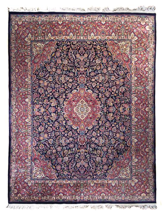 Appraisal: Sale Lot A Persian Kashan Wool Rug circa s feet