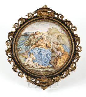 Appraisal: An Italian framed hand Late th early th century apparently