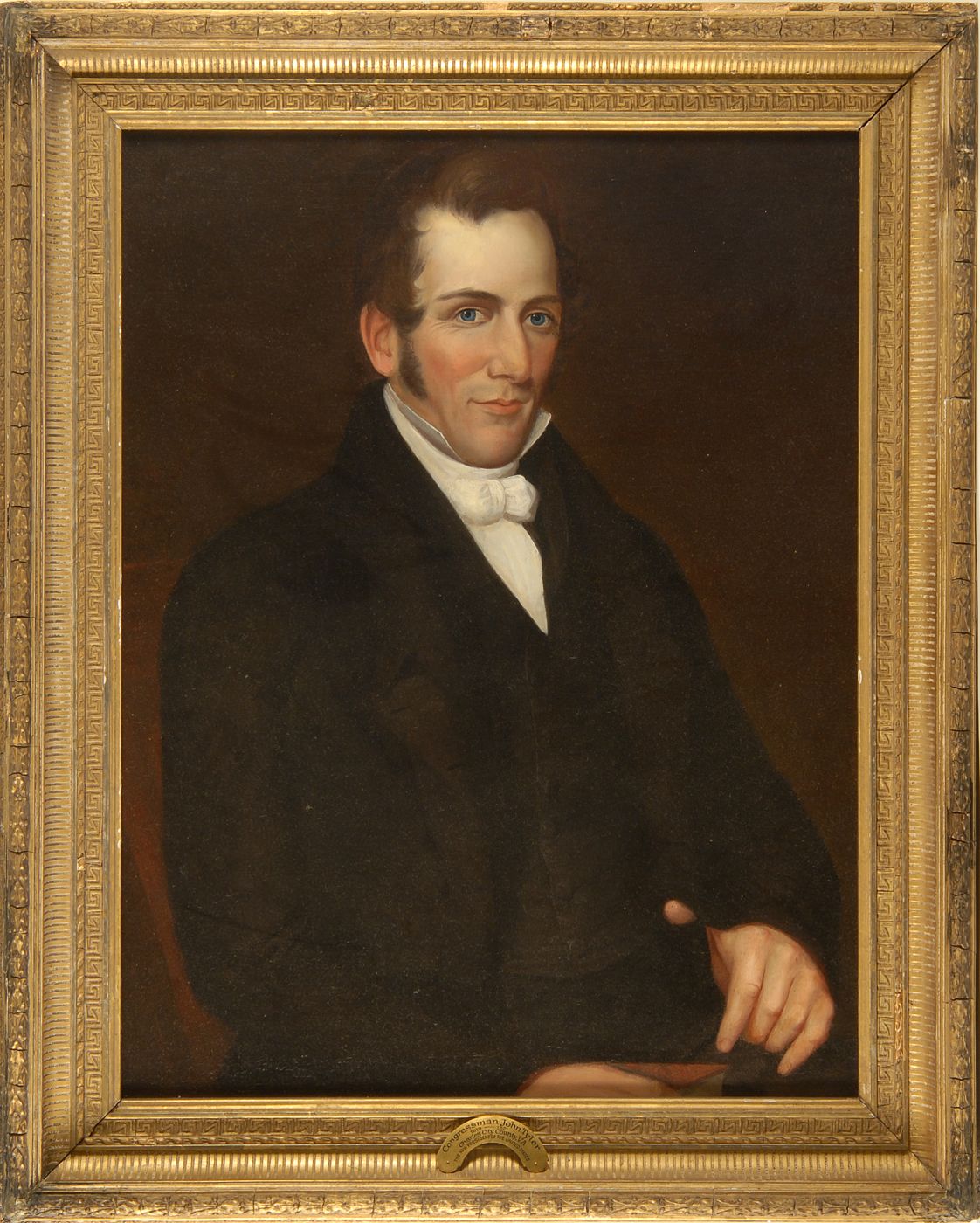 Appraisal: AMERICAN SCHOOL th CenturyPortrait of John Tyler as Congressman Unsigned