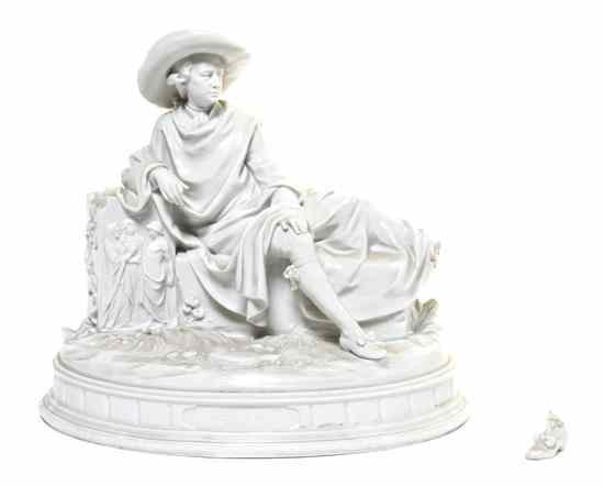 Appraisal: A Continental Blanc de Chine Figure Goethe in Rom the