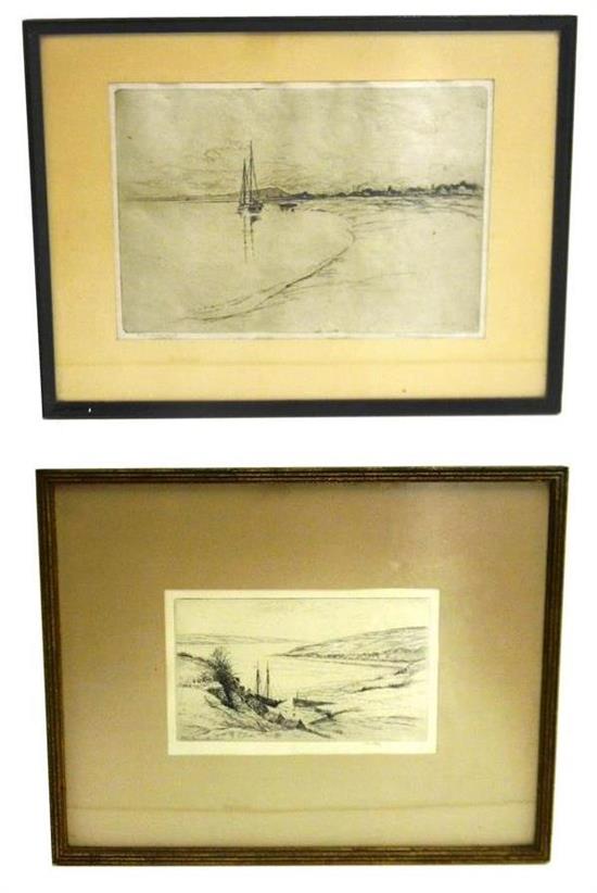 Appraisal: Kerr Eby and Lawrence Norris Scammon two th C etchings