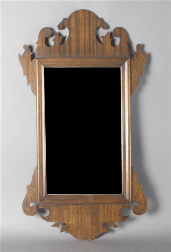 Appraisal: A Mahogany Chippendale Style Mirror Height x width inches