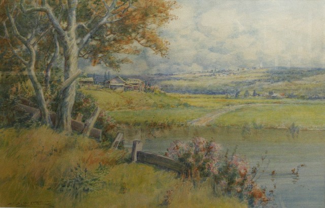 Appraisal: J S Watkins - Summer Landscape watercolour signed 'J S