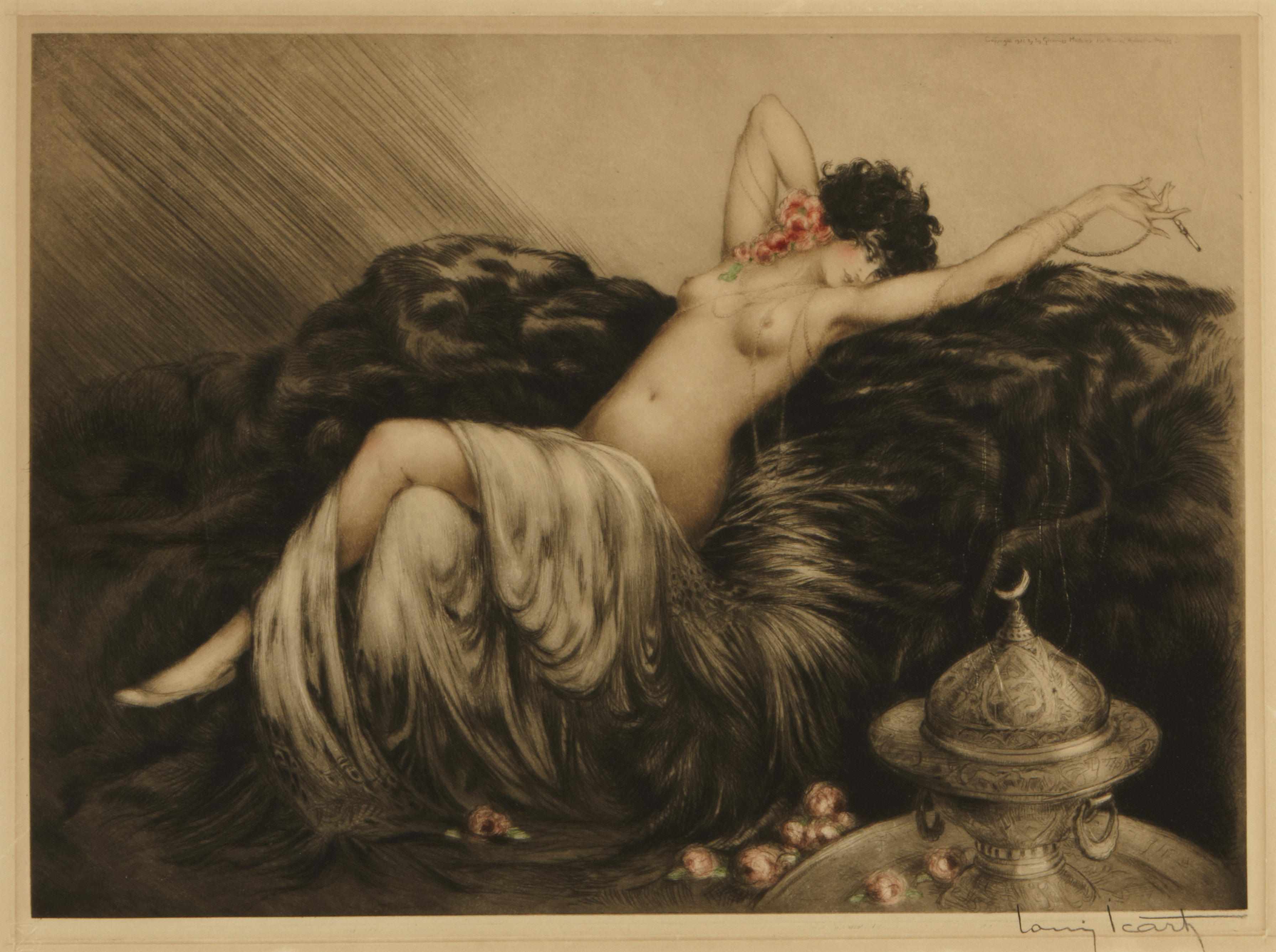 Appraisal: Louis Icart French - Smoke H C I Etching and