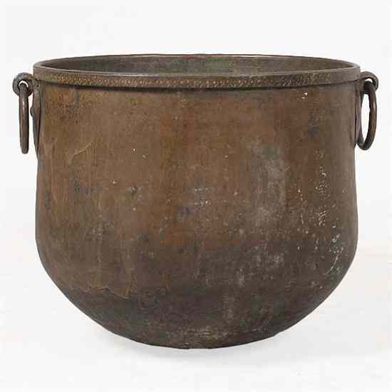 Appraisal: A South Indian Hand Hammered Copper Water Storage Pot circa