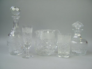 Appraisal: An extensive collection of Royal Brierley cut glass table ware