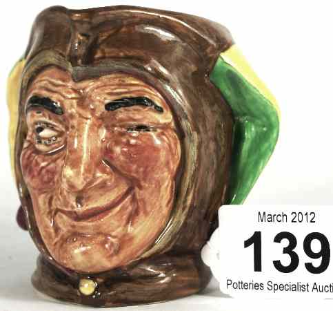 Appraisal: Royal Doulton Rare Jester Small Character Jug with Souvenier from