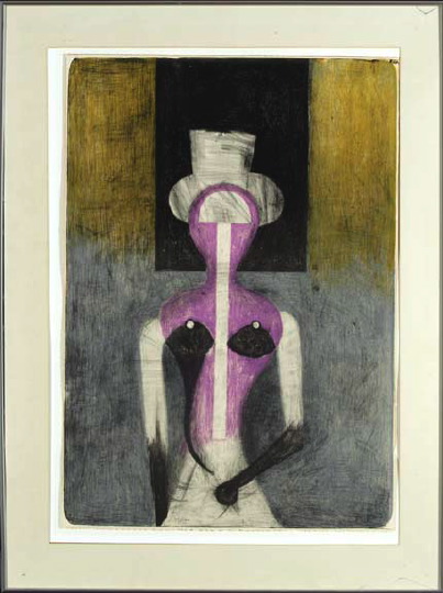 Appraisal: Rufino Tamayo Mexican - Mujer con Sombrero color lithograph on