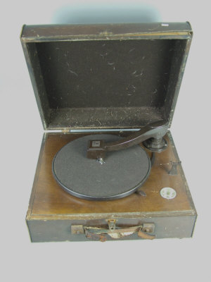 Appraisal: An H M V public address system with turntable Model