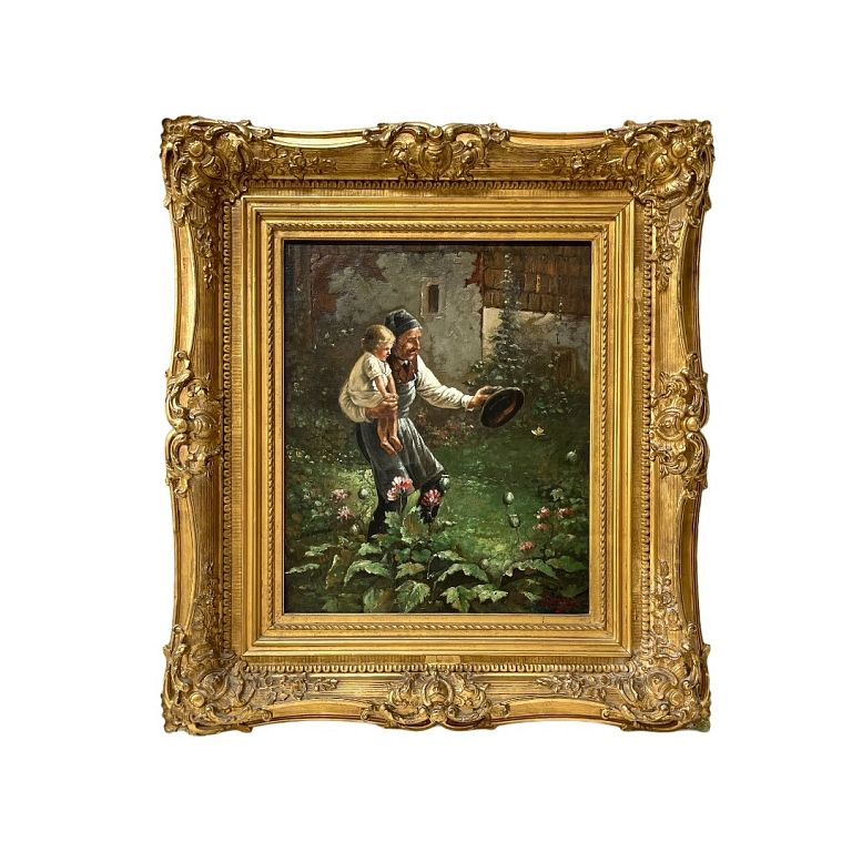 Appraisal: Luigi Bechi Italy - Luigi Bechi Italy - Signed Oil