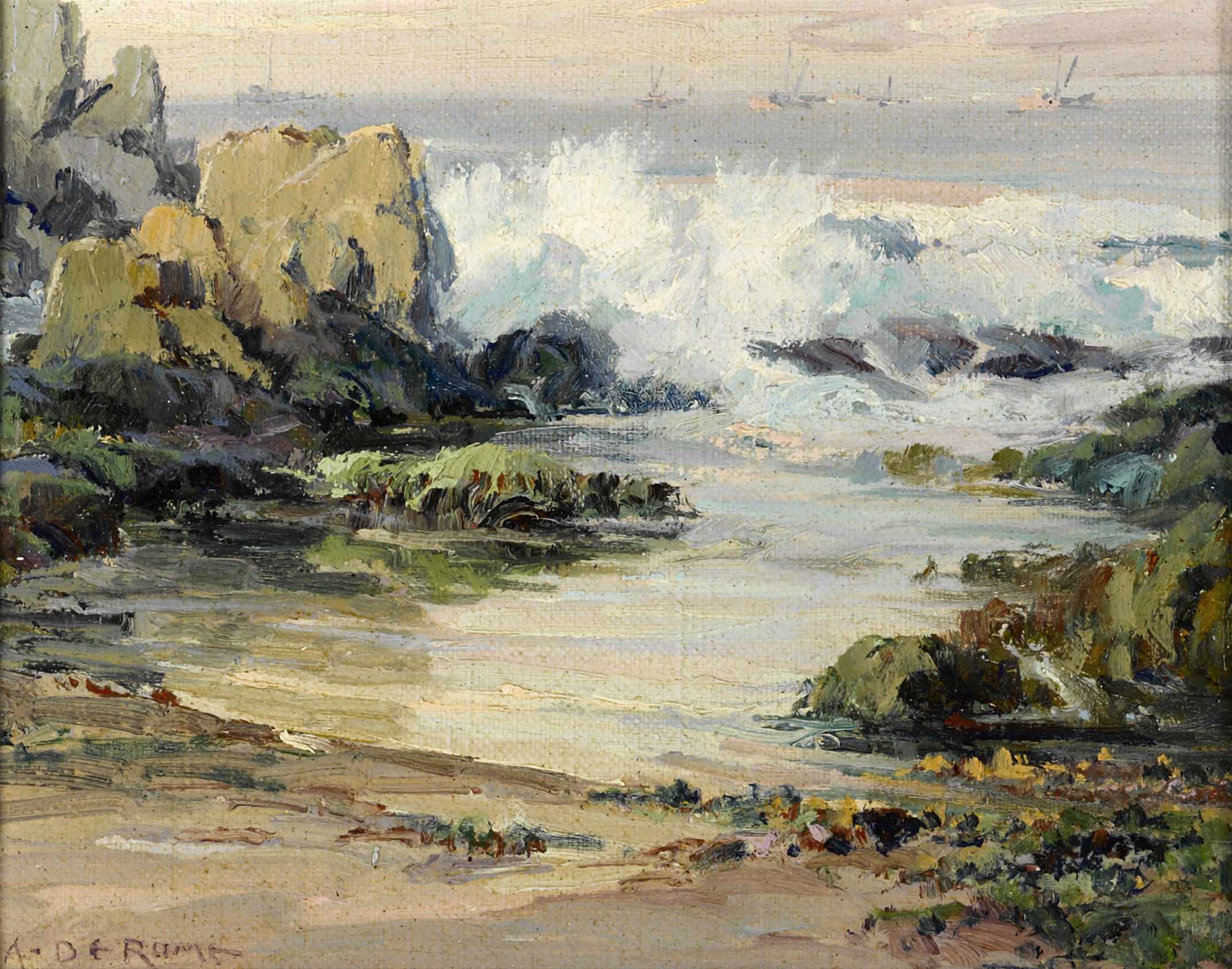 Appraisal: Albert Thomas DeRome American - Late afternoon Wild Rose beach