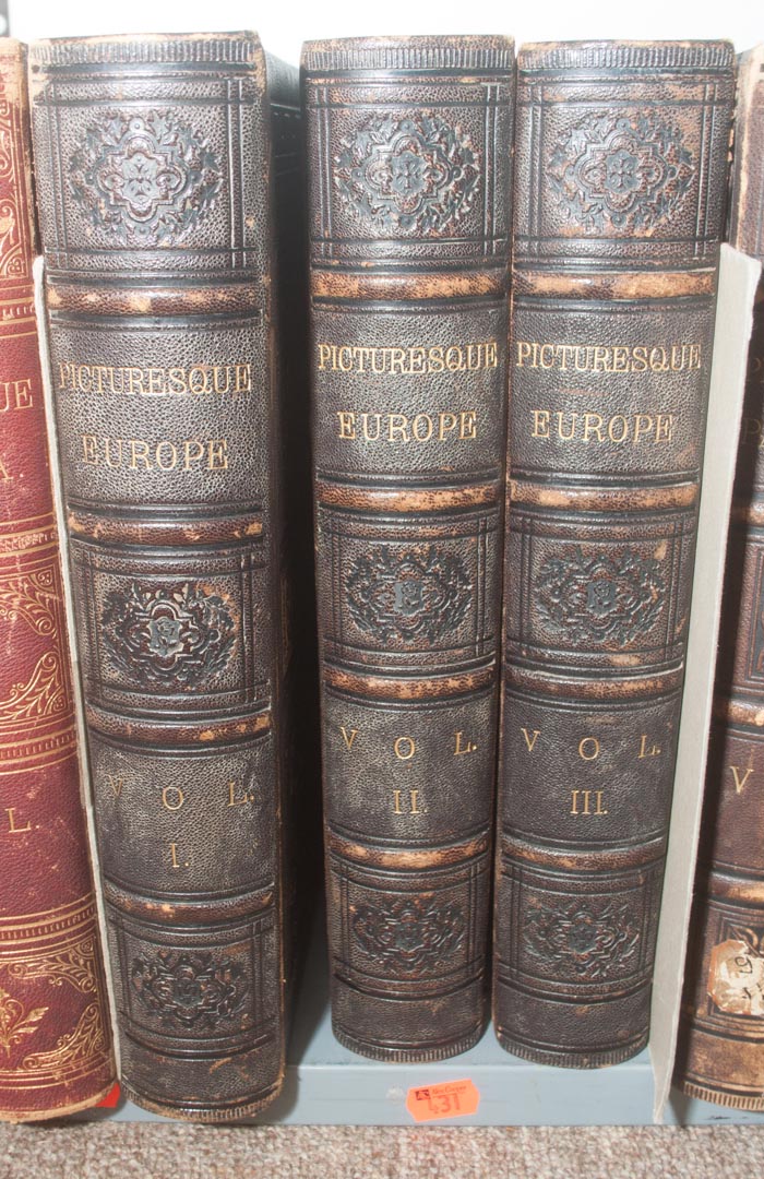 Appraisal: History Three Volumes of Picturesque Europe New York D Appleton