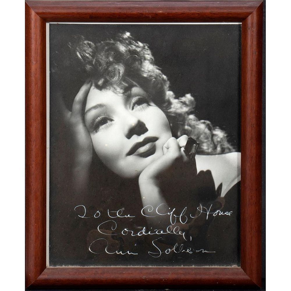 Appraisal: Ann Sothern Original autographed inscribed photograph Size x Condition Showing