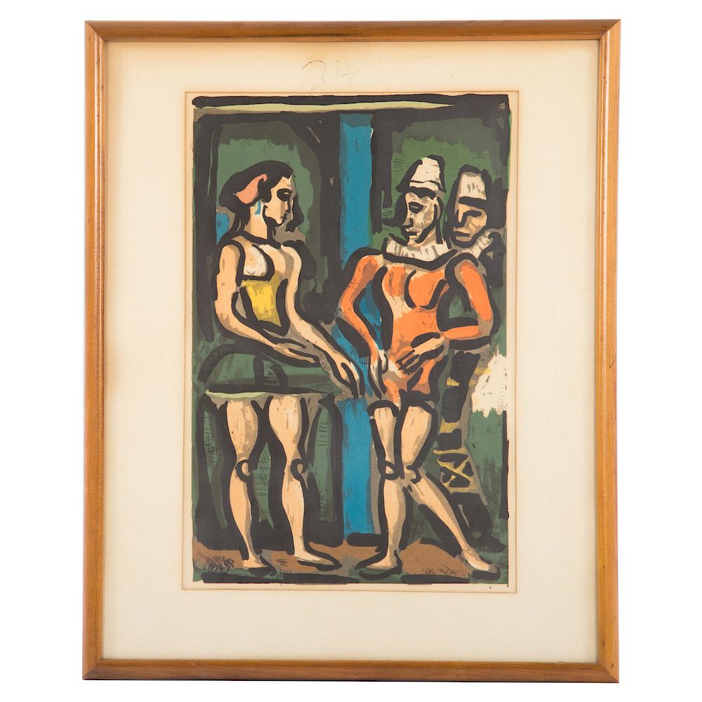 Appraisal: Georges Rouault Parade color aquatint French - Frontispiece for Cirque