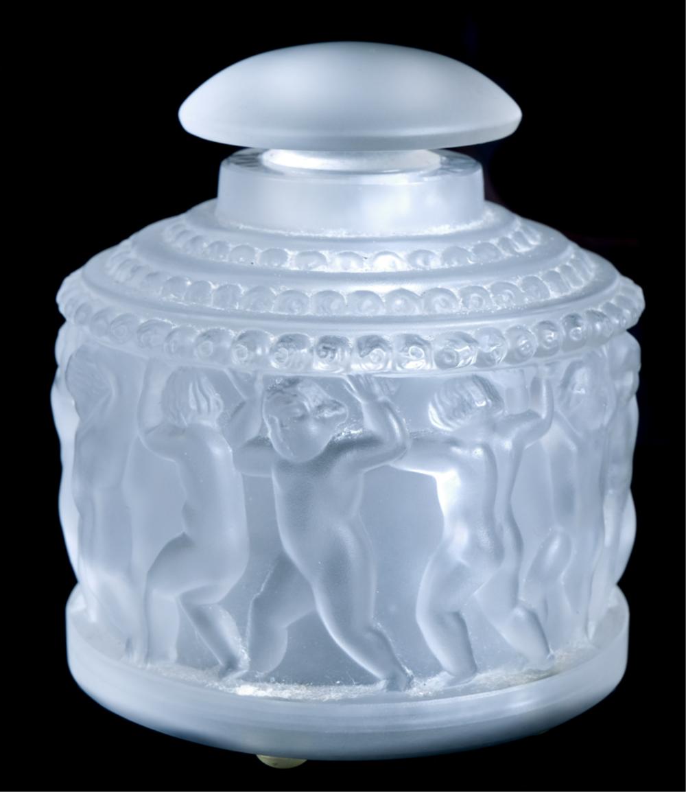 Appraisal: LALIQUE CRYSTAL ENFANTS SCENT OR PERFUME BOTTLELalique crystal 'Enfants' scent