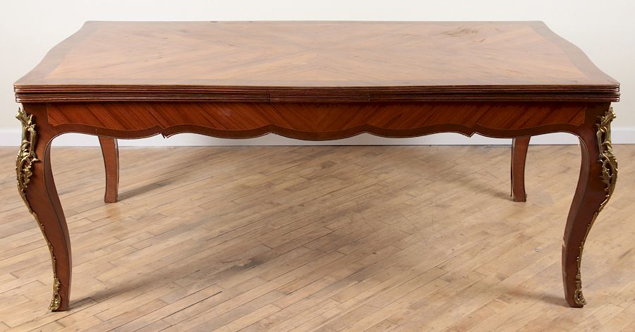 Appraisal: LOUIS XV STYLE DINING ROOM TABLE A monumental Louis XV