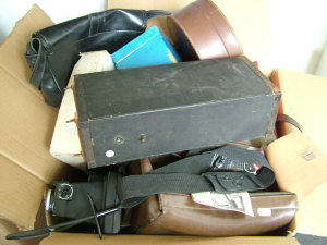 Appraisal: A quantity of photographic and movie equipment including projectors cases