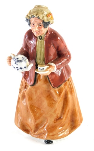 Appraisal: A Royal Doulton figure Teatime HN printed marks beneath cm