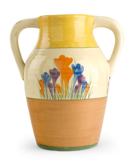 Appraisal: A Clarice Cliff 'Crocus' twin handled jug circa printed factory