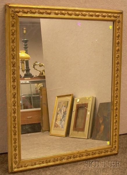 Appraisal: Neoclassical Gilt-gesso Mirror x in