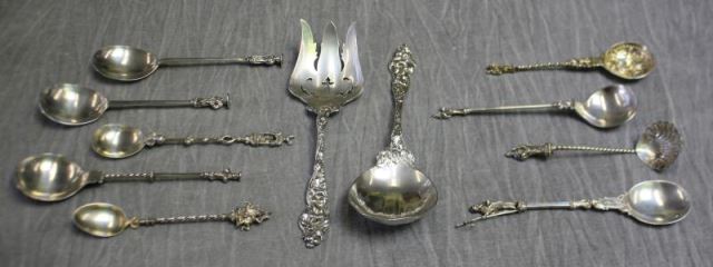 Appraisal: STERLING Miscellaneous Silver Flatware Grouping Includes Reed Barton Les Six