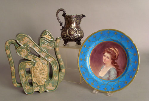 Appraisal: Mintons Lady Hamilton plate dia together with an oriental teapot