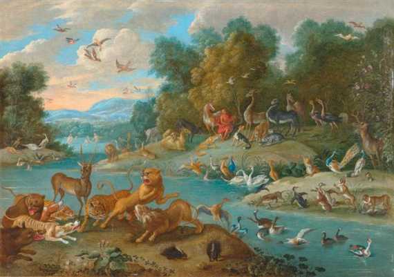 Appraisal: KESSEL JAN VAN the elder Antwerp and Workshop Orpheus amongst