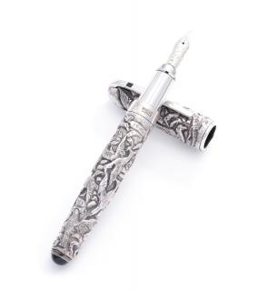 Appraisal: A JUAN PALLAROLS STERLING SILVER FOUNTAIN PEN A JUAN PALLAROLS