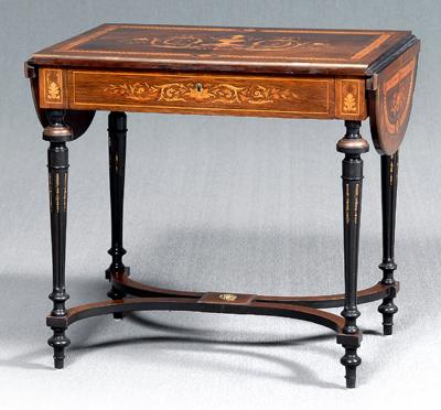 Appraisal: Louis XVI style lady s writing desk fine marquetry inlaid