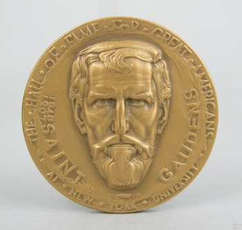 Appraisal: Gilt Bronze medallion Commemorating August Saint-Gaudens Produced by Medallic Art