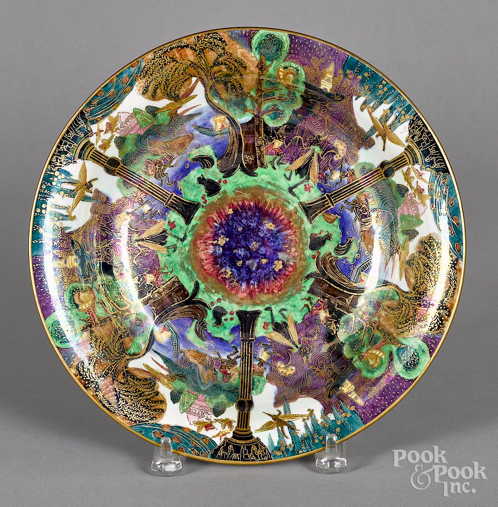 Appraisal: Wedgwood fairyland luster shallow bowl Wedgwood fairyland lustre shallow bowl