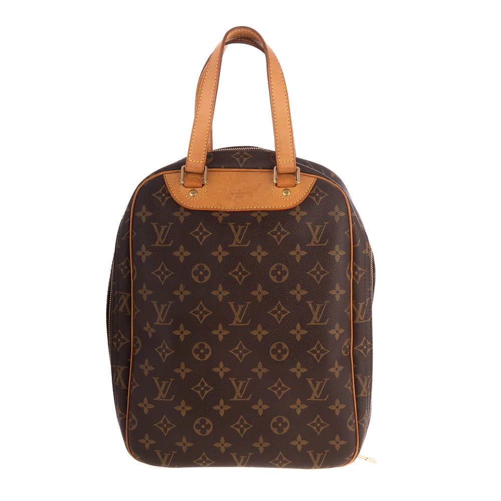 Appraisal: A Louis Vuitton Monogram Excursion Shoe Bag A brown and